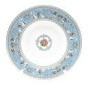 美品 WEDGWOOD ウェッジウッド フロレンティーンターコイズ スープ皿 20cm パスタ 深皿 SY11797F1 【中古】