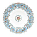美品 WEDGWOOD ウェッジウッド フロレンティーンターコイズ スープ皿 20cm パスタ 深皿 SY11798F1 【中古】