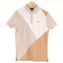 美品 1PIU1UGUALE3 ウノピュウノウグァーレトレ GRT131 S/S POLO CROSS SWITCH ゴルフポロシャツ IV(M) ナイロン他 ...