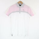 美品 1PIU1UGUALE3 ウノピュウノウグァーレトレ GRT117 戸賀敬城 別注 S/S POLO ゴルフポロシャツ IV(M) ポリエステル100% ...
