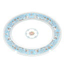 WEDGWOOD ウェッジウッド フロレンティーンターコイズ 大皿 39cmプレート オーバルプラター トレイ SU11136P1 【中古】