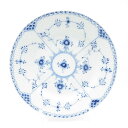 美品 ROYAL COPENHAGEN ロイヤルコペンハーゲン ブルーフルーテッド ハーフレース 571 大皿 25cmプレート SY11522R1 【中古】