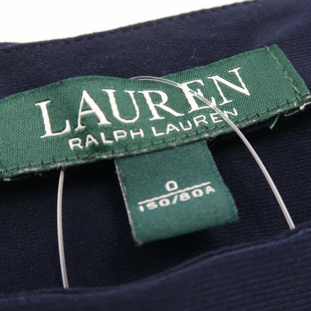 美品 LAUREN RALPH LAUREN ローレンラルフローレン ワンピース 0 ポリエステル ポリウレタン 半袖 花柄 膝丈 レディース AN1647A22 【中古】