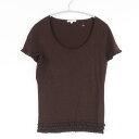 美品 TO BE CHIC トゥービーシック ニット II シルク カシミヤ 半袖 レディース AN1651A22 【中古】