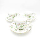WEDGWOOD ウェッジウッド ワイルドストロベリー ティーカップ&ソーサー 3客 リー ペア SY11961 【中古】