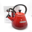 未使用 Le Creuset ルクルーゼ コーン チェリーレッド ほうろうケトル 1点 ポット 1.6L SY12059Z 【中古】