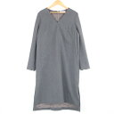 美品 ADORE アドーア 531-7140212 ワンピース 36 ポリエステル 他 長袖 ひざ丈 バックジップ レディース AN1695A47 【中古】