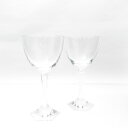 美品 Baccarat バカラ OPERA オペラ ワイングラス 2客 クリスタル ペア クリア 高さ16cm 廃盤 レア 希少 SU10849J2 【中古】