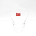美品 Baccarat バカラ クラウン タンブラー クリスタル ロックグラス 水玉 ドット柄 SU10861J2 【中古】
