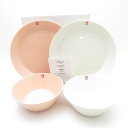 未使用 iittala イッタラ ティーマ ホワイト/パウダー 中皿 ボウル 4枚 ペア 21cmプレート SY11866B1 【中古】