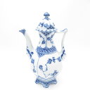 美品 ROYAL COPENHAGEN ロイヤルコペンハーゲン ブルーフルーテッドフルレース 顔付き 123/1030 コーヒーポット SY12129J2 【中...