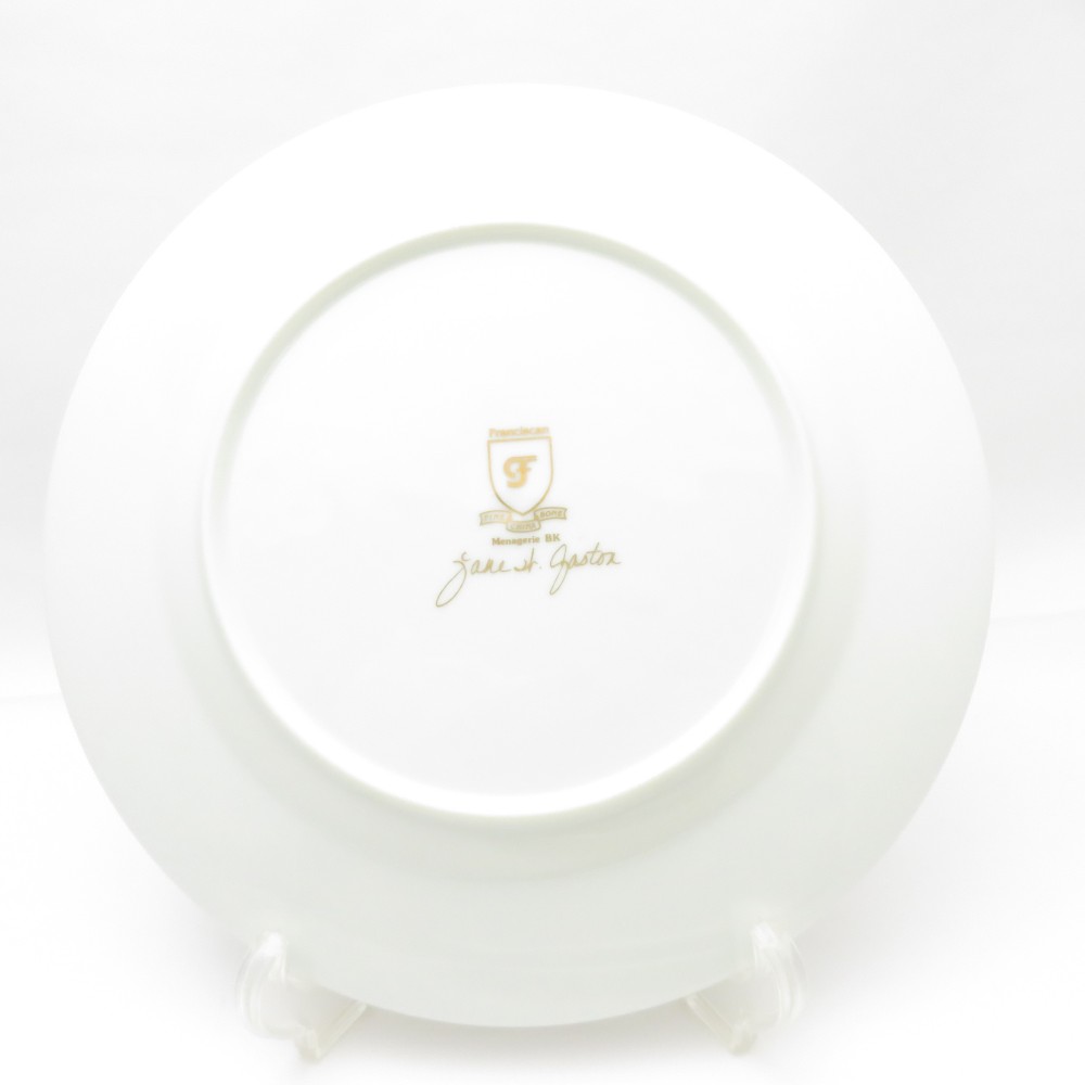 Franciscan フランシスカン Jane st. Gaston 大皿 3枚 28cmプレート セット ジャングル アニマル SY12135J2 【中古】