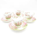 美品 ROYAL ALBERT ロイヤルアルバート ブロッサムタイム ティーカップ&ソーサー 4客 セット 桜 花柄 紅茶 英国 金彩 SU10783B2 【中...