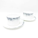 美品 WEDGWOOD ウェッジウッド ヴェラウォン VERA POINTILLISTE ティーカップ&ソーサー 2客 ペア SY12069B2 【中古】