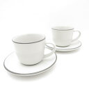 美品 ROYAL DOULTON ロイヤルドルトン Bread Street ブレッドストリート コーヒーカップ&ソーサー 2客 ペア Gordon Ramsa...