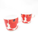 marimekko マリメッコ ウニッコ コーヒーカップ 2点 ペア 北欧 マグカップ SK21P1 【中古】