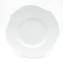 美品 MEISSEN マイセン 波の戯れ 29470 中皿 1枚 白磁 19cmケーキプレート デザート SU11156B1 【中古】