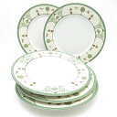 美品 Christian Dior ディオール La Collection Table D'Amis Le Jardin 27cmプレート 5枚 セット 大皿 ...