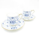 美品 NARUMI ナルミ ミラノ デミタスカップ&ソーサー 2客 ペア コーヒー 珈琲 SU11246F2 【中古】