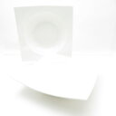 未使用 WEDGWOOD ウェッジウッド エスリアル101 スクエアボール 2枚 ペア 23cmプレート サラダ シリアル SK11K1 【中古】