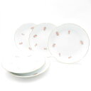 OKURA 大倉陶園 小花 銘々皿 5枚 セット 15cmプレート 中皿 パン ケーキ SM3782P1 【中古】