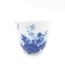美品 ROYAL COPENHAGEN ロイヤルコペンハーゲン フラワーシルエット 495 スタイルカップ フリーグラス コップ 花 青 テーブルウェア SU1...