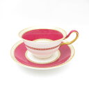 美品 WEDGWOOD ウェッジウッド ユーランダーパウダールビー ティーカップ&ソーサー ピオニー 紅茶 英国 SU11522E2 【中古】