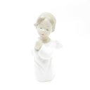 美品 LLADRO リヤドロ 4538 可愛いお祈り フィギュリン 天使 置物 陶器人形 オブジェ インテリア SU11539S3 【中古】