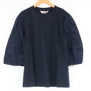 未使用 maxmara LEISURE マックスマーラ TEBAIDE トップス S 160/84A モダール コットン ブラウス 袖切替 バルーンスリーブ レ...