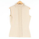 FOXEY BOUTIQUE フォクシー 19397 ノースリーブ ニット 40 M ウール100% トップス セーター ハイネック レディース AM6530A...