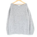 未使用 MIESROHE ミースロエ MWNT245013 スパークルモヘヤ ニット F ナイロン 羊毛 モヘヤ 他 ラメ スパンコール 長袖 レディース AT...