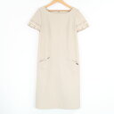美品 FOXEY NEW YORK フォクシー レイニーレディドレス 28898 半袖ワンピース 38 ポリエステル他 ひざ下丈 レディース AY6107A72...