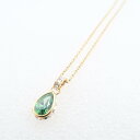 未使用 SWAROVSKI スワロフスキー 5648751 ネックレス ペンダント ペアカット グリーン レディース AK58 【中古】