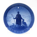 美品 ROYAL COPENHAGEN ロイヤルコペンハーゲン 1940年「よき羊飼い」 イヤープレート 1枚 ウォールプレート 飾皿 昭和15年 SY1220...