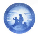 美品 ROYAL COPENHAGEN ロイヤルコペンハーゲン 1958年「グリーンランドの陽射し」 イヤープレート 1枚 ウォールプレート 飾皿 昭和33年 ...