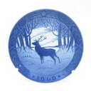 美品 ROYAL COPENHAGEN ロイヤルコペンハーゲン 1960年「雄鹿」 イヤープレート 1枚 ウォールプレート 飾皿 昭和35年 SY12229B4...