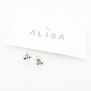 美品 ALISA Round Diamond Earring ALH-0328 ピアス ダイヤ0.03ct Pt900 レディース AT1609 【中古】