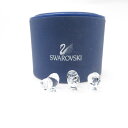 未使用 SWAROVSKI スワロフスキー 014824 小鳥 ひよこ 2006年 フィギュリン 3点 クリスタル オブジェ 動物 ミニオーナメント 置物 廃盤...