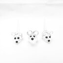 美品 SWAROVSKI スワロフスキー 181513 ベビーマウス 野ネズミ 子ねずみ フィギュリン 3点 クリスタル オブジェ 3匹セット 動物 置物 イン...