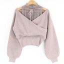 美品 dazzlin ダズリン チュールレイヤードカシュクールニット ニット F レーヨン 他 レディース AT1480A48 【中古】