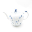 美品 ROYAL COPENHAGEN ロイヤルコペンハーゲン ブルーフルーテッドプレイン 259 ティーポット SY12399B3 【中古】