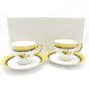 美品 OKURA 大倉陶園 ザ ローレル カップ&ソーサー 2客 ペア ティー コーヒー 碗皿 廃盤 レア 希少 SU11650V1 【中古】