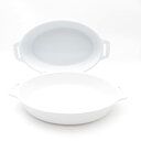STAUB ストウブ オーバルディッシュ 2枚 セラミック ペア 23cmプレート グラタン皿 SU11857Q1 【中古】