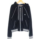 美品 CELINE セリーヌ 2Y99A748Q パーカー 1点 M コットン ナイロン ベロア ジャージ トリオンフ フード レディース AM6620A71 ...