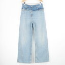 美品 GIVENCHY ジバンシィ BW511J501WD デニム パンツ 1点 29 コットン100% ジーンズ ジーパン ワイド レディース AM6629A...