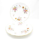 美品 Royal Crown Derby ロイヤルクラウンダービー ダービーポジー 大皿 2枚 ペア 27cmプレート ディナー SM4005G2 【中古】