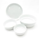未使用 ARITA PORCELAIN LAB 有田焼 アリタポーセリンラボ CONIC段重 中皿 ボウル 4点 セット 17cmプレート SO3131K1 【...
