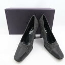 PRADA プラダ パンプス 35 23cm相当 ウール ブラック レディース AD698A7 【中古】