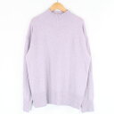 美品 allureville アルアバイル シャイニーラクーンバックスリットプルオーバー ニット 2 ナイロン他 ハイネック ラメ セーター 長袖 レディース ...