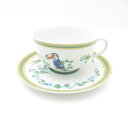 美品 HERMES エルメス Toucans トゥカン ティーカップ&ソーサー SY12503C2 【中古】